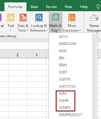 Rumus Excel Penjumlahan